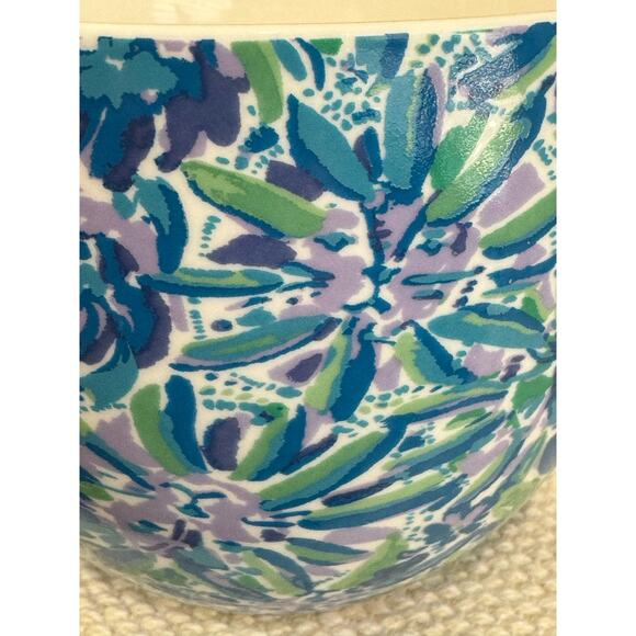 Lilly Pulitzer Lion Around Blue Print White Handle Mug - Picture 8 of 8